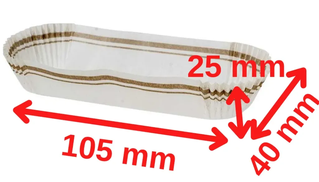 Cuvette Eclair 105x40x25 mm