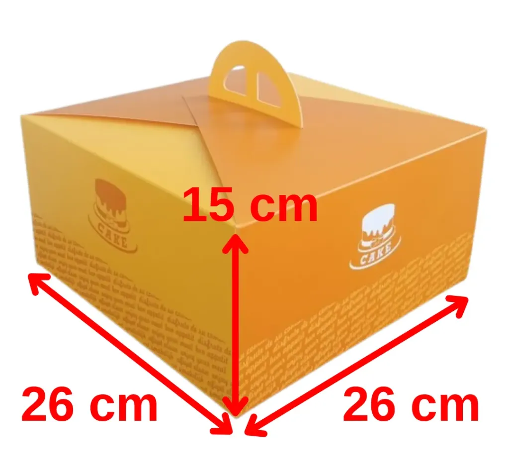 H2 26x26x15cm Cake Box
