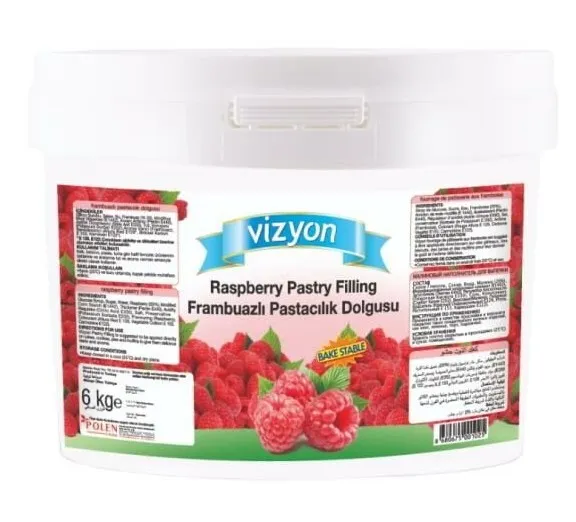 Vizyon Raspberry Piece Filling 6 kg