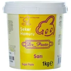 Dr. Paste Pâte à Sucre Jaune 1 kg