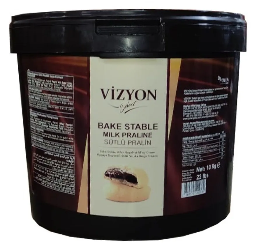 Vizyon Pralin / Crème De Noisette Au Cacao Cuisable Au Four 10 Kg