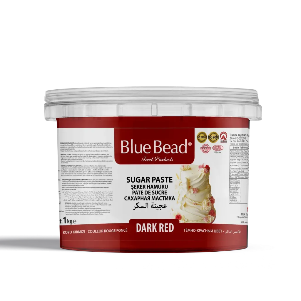 Mek Sugar Paste Dark Red 1 Kg