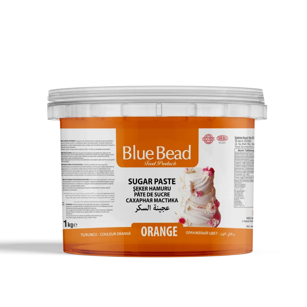 Mek Sugar Paste Orange 1 Kg