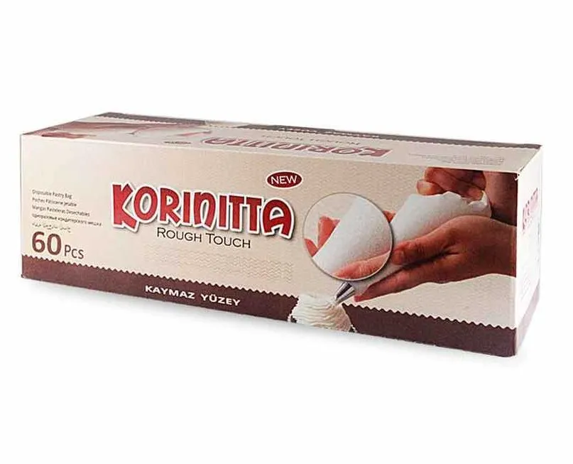 NST Korinitta Tek Kullanılmık Sıkma Torbası 63x26cm 60 Adet