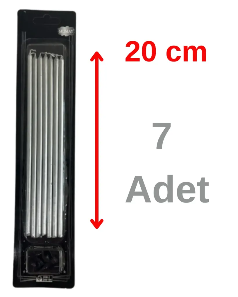 Mum 20cm Silver (7 stk)