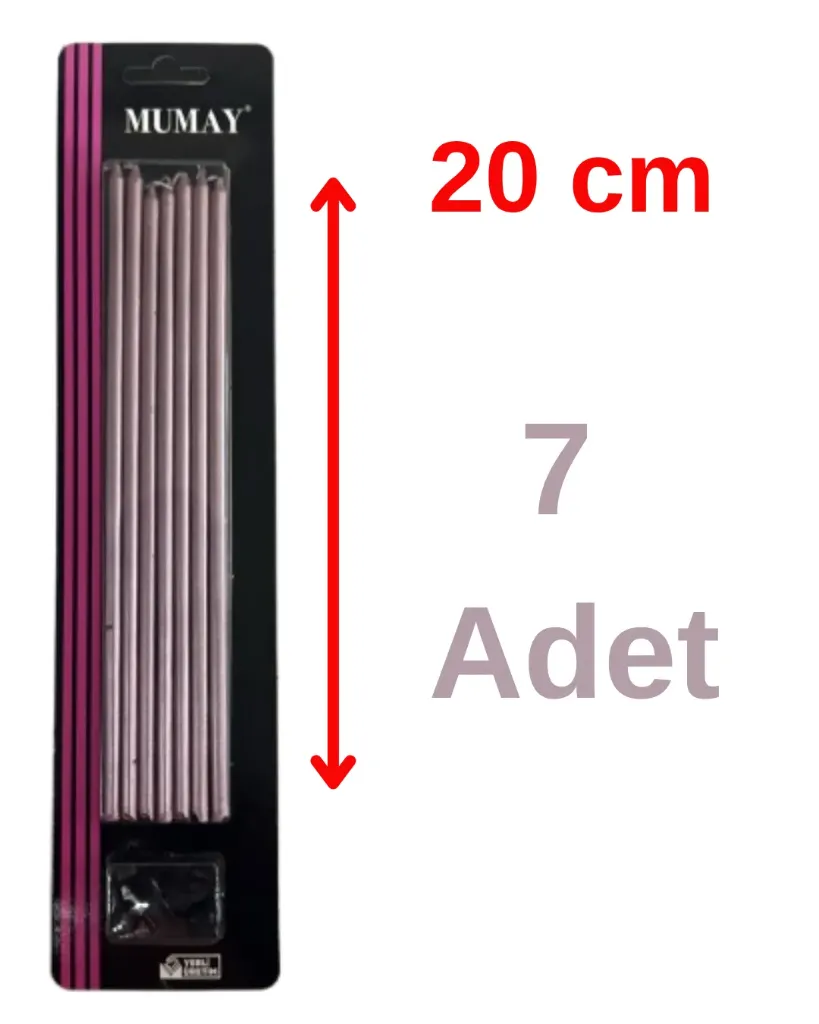 Mum 20cm Pembe (7 stk)